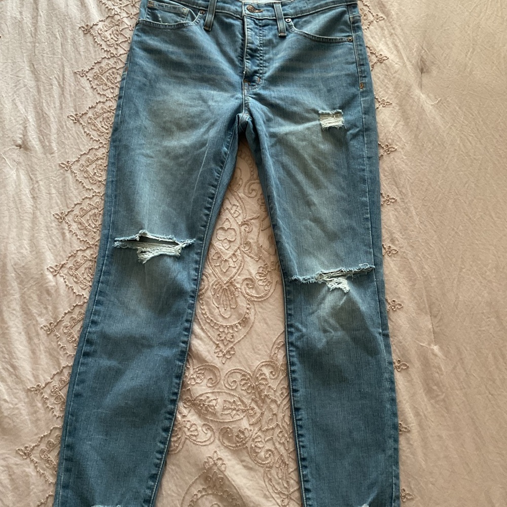 Distressed Blue Women's Jeans